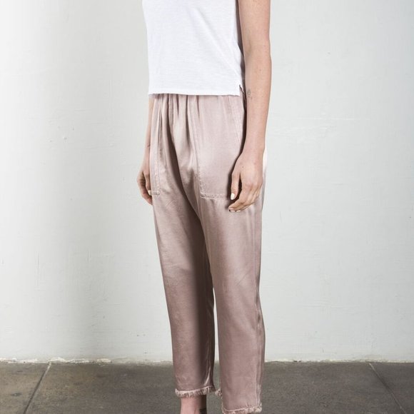 Satin drop crop pant Navy fromVenice Beach Pharoah—Like Jaga designs - Picture 9 of 10